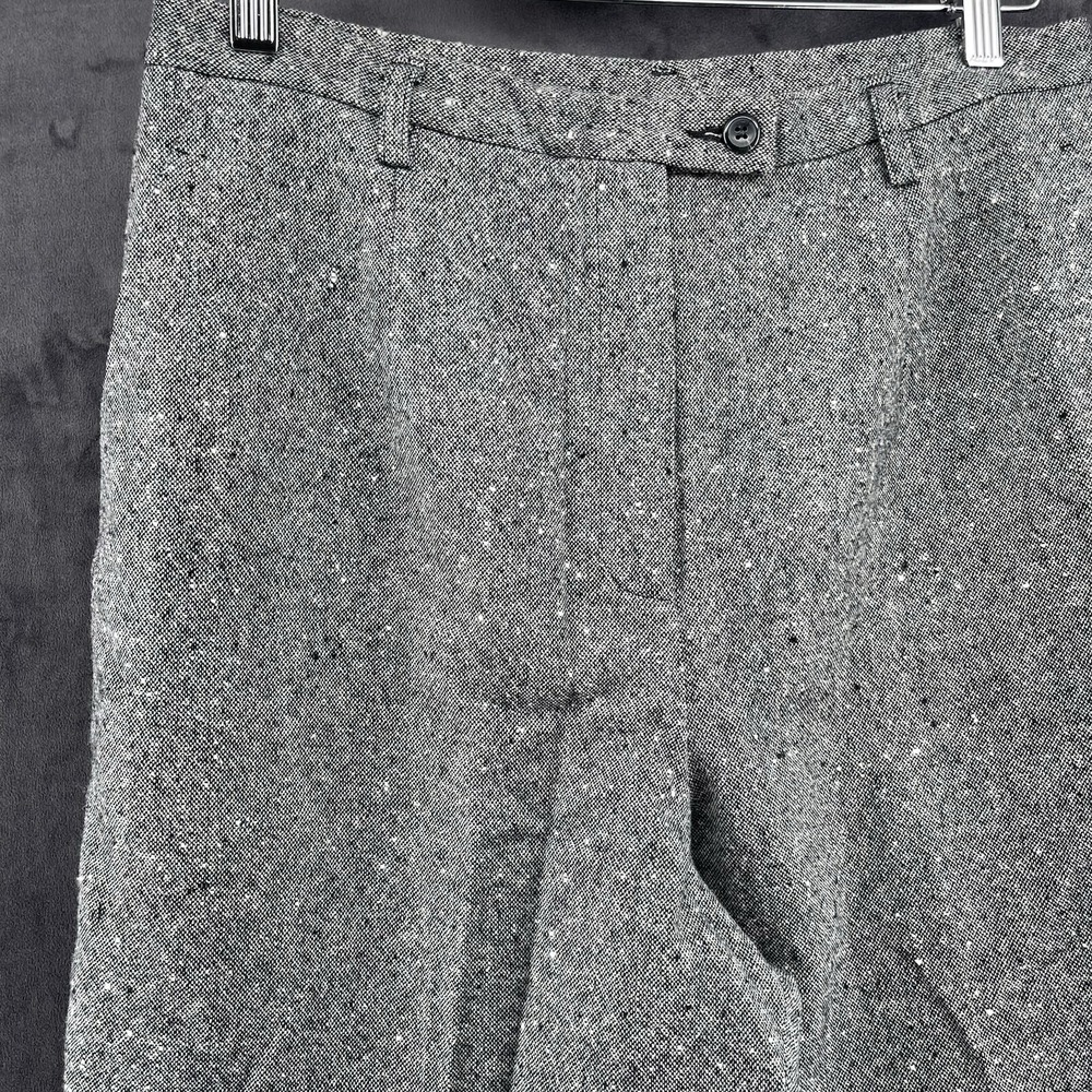VINTAGE Pendleton Women's Size 12 Gray Wool Pleated Trousers Made USA